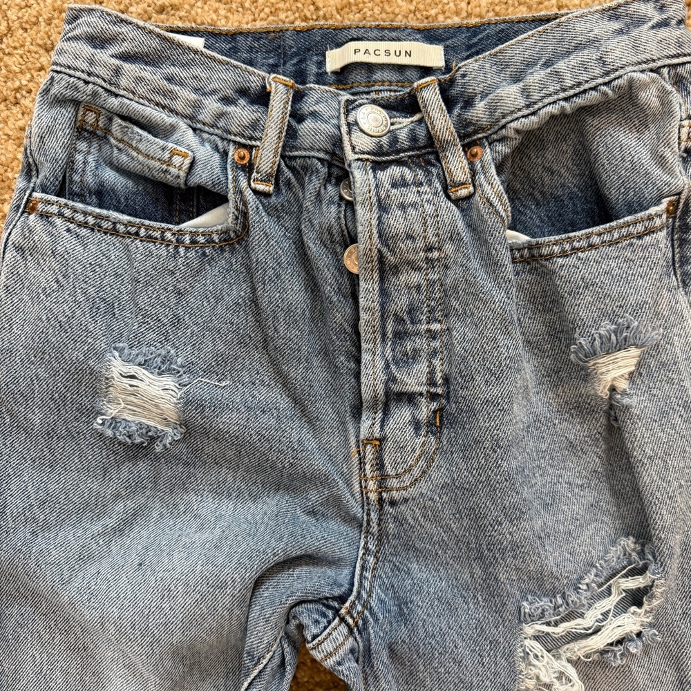 PacSun Women's Distressed Blue Jeans size 23